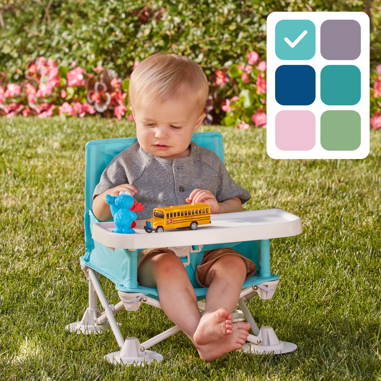 Asiento elevador de viaje para bebé