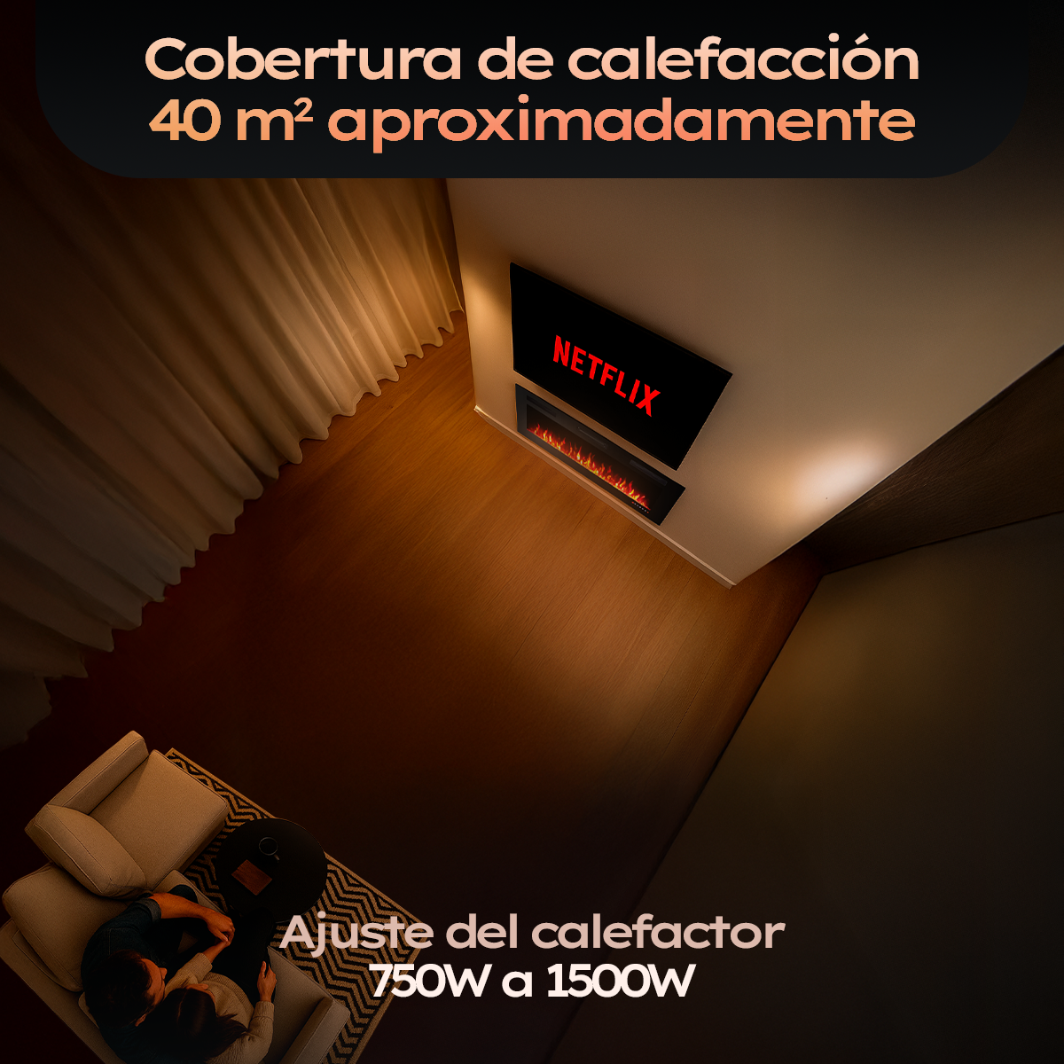 Chimenea Eléctrica Empotrable