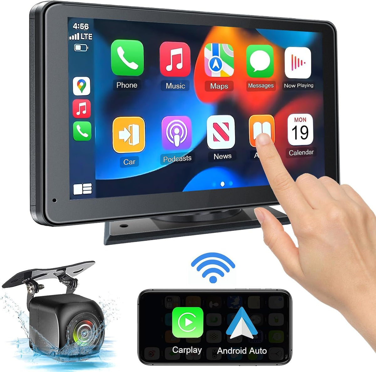 Pantalla inalámbrica portátil pantalla táctil HD l 7 pulgadas