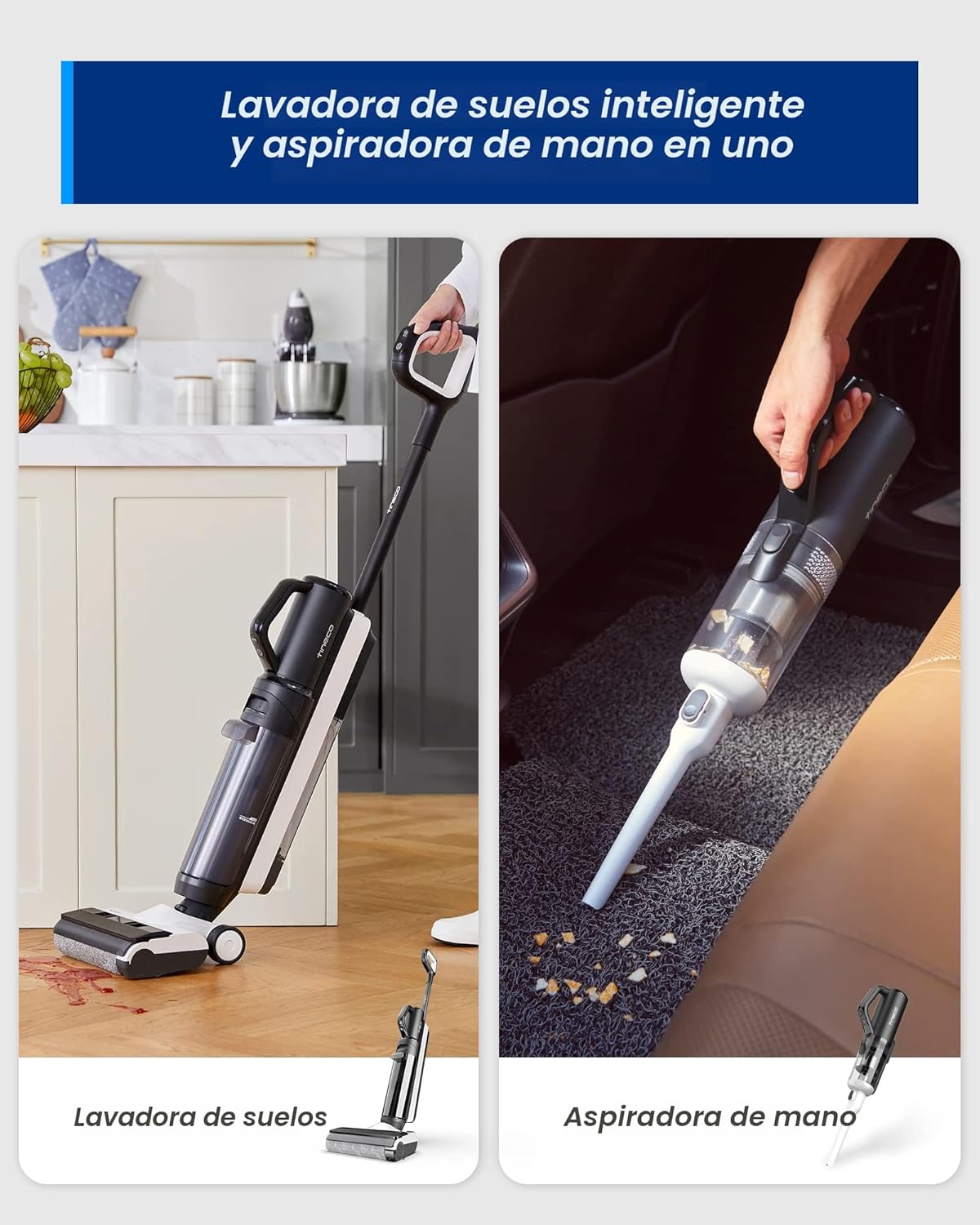 Aspiradora inalámbrica inteligente ONE S5 Combo