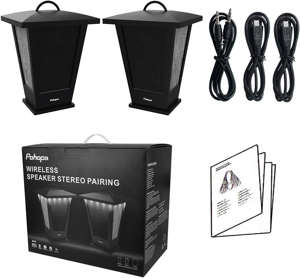 Altavoces Bluetooth impermeables para exterior (Par)