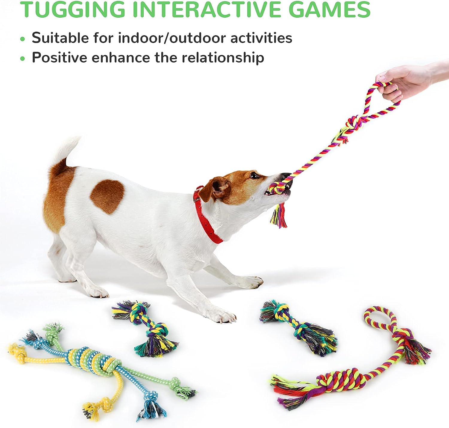 Paquete de 12 juguetes de peluche algodón para tu mascota