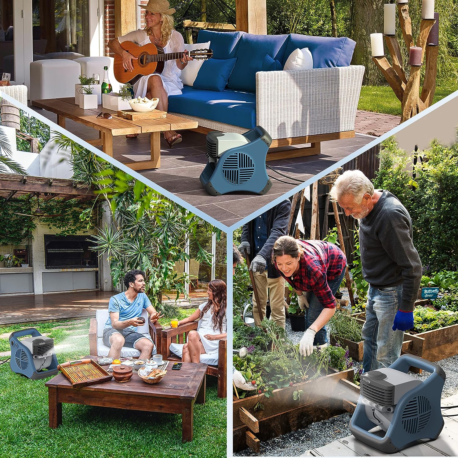 Ventilador de nebulización para exteriores, ideal para deportes o camping