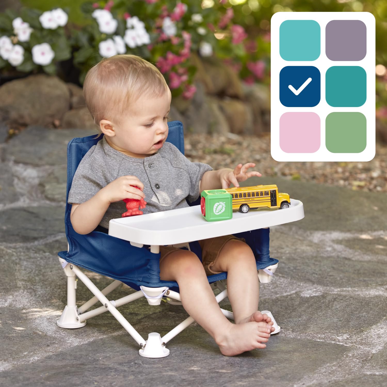 Asiento elevador de viaje para bebé