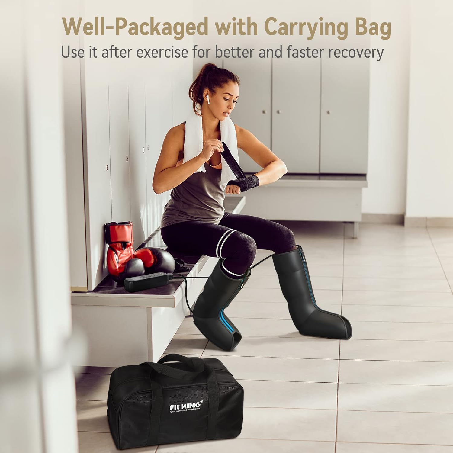 Masajeador de piernas con calor | Mejora circulación y alivia dolor