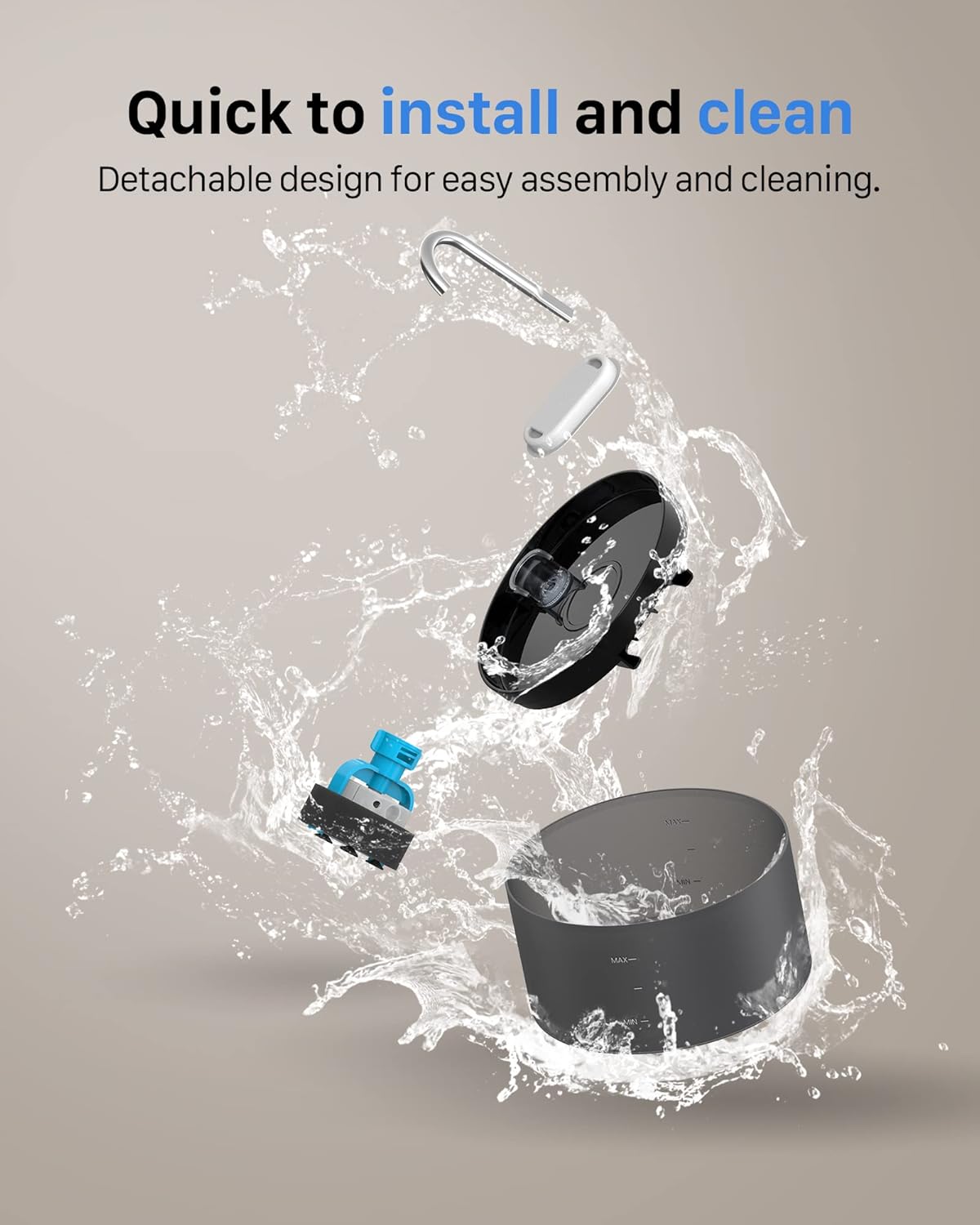 Dispensador automático de agua para gatos | 6 filtros, 3 esponjas