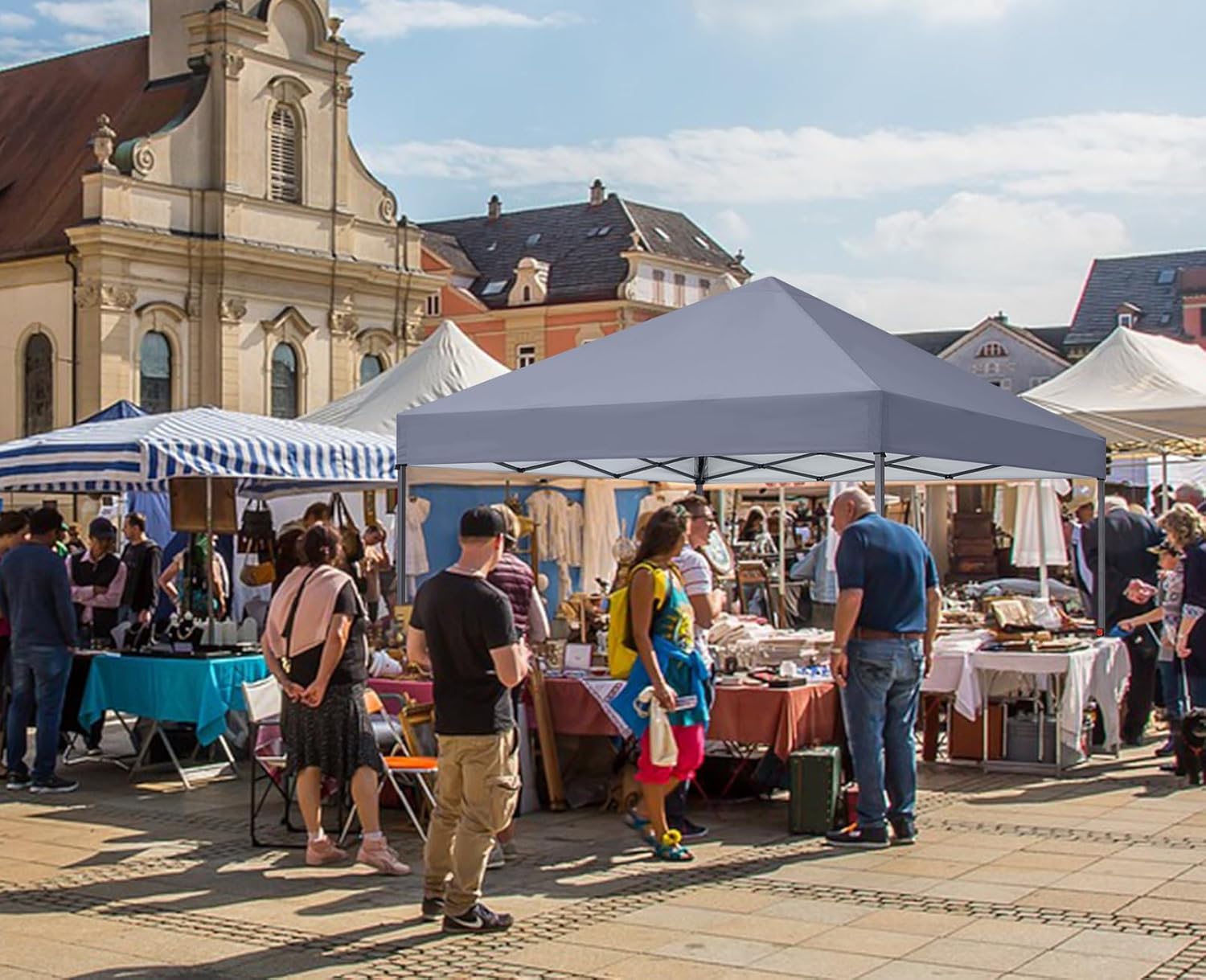Tienda de campaña con toldo | Fácil instalación | Portátil 3x3 mt