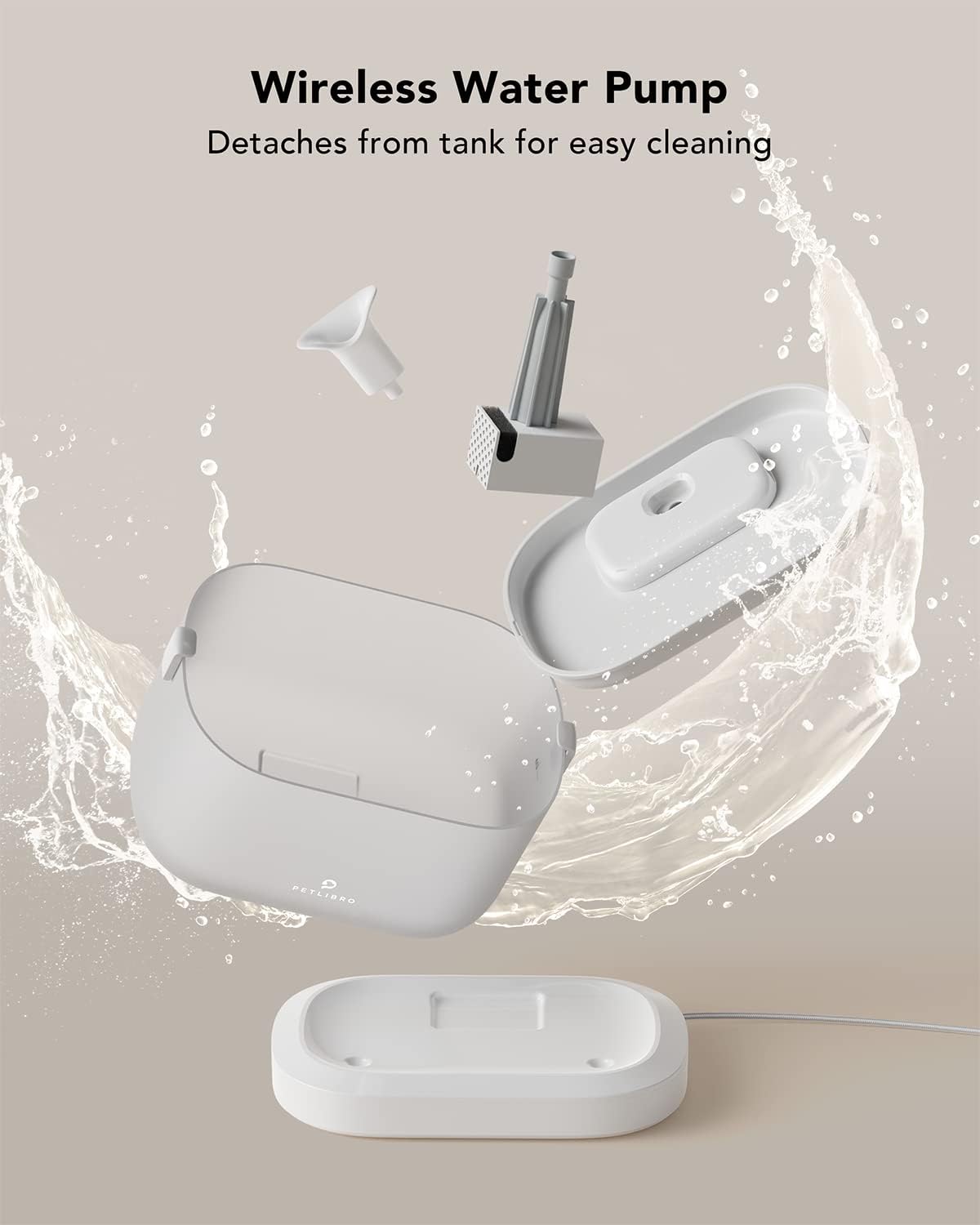 Dispensador automático de agua potable inalámbrico