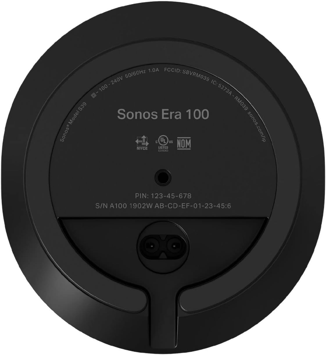 Sonos Altavoz inalámbrico Era 100 Negro