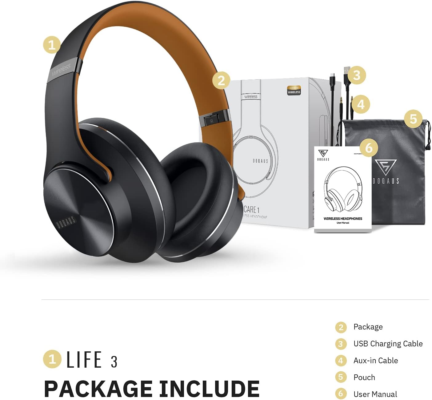 Audifonos Bluetooth | 3 Modos Ecualizador | HiFi Stereo