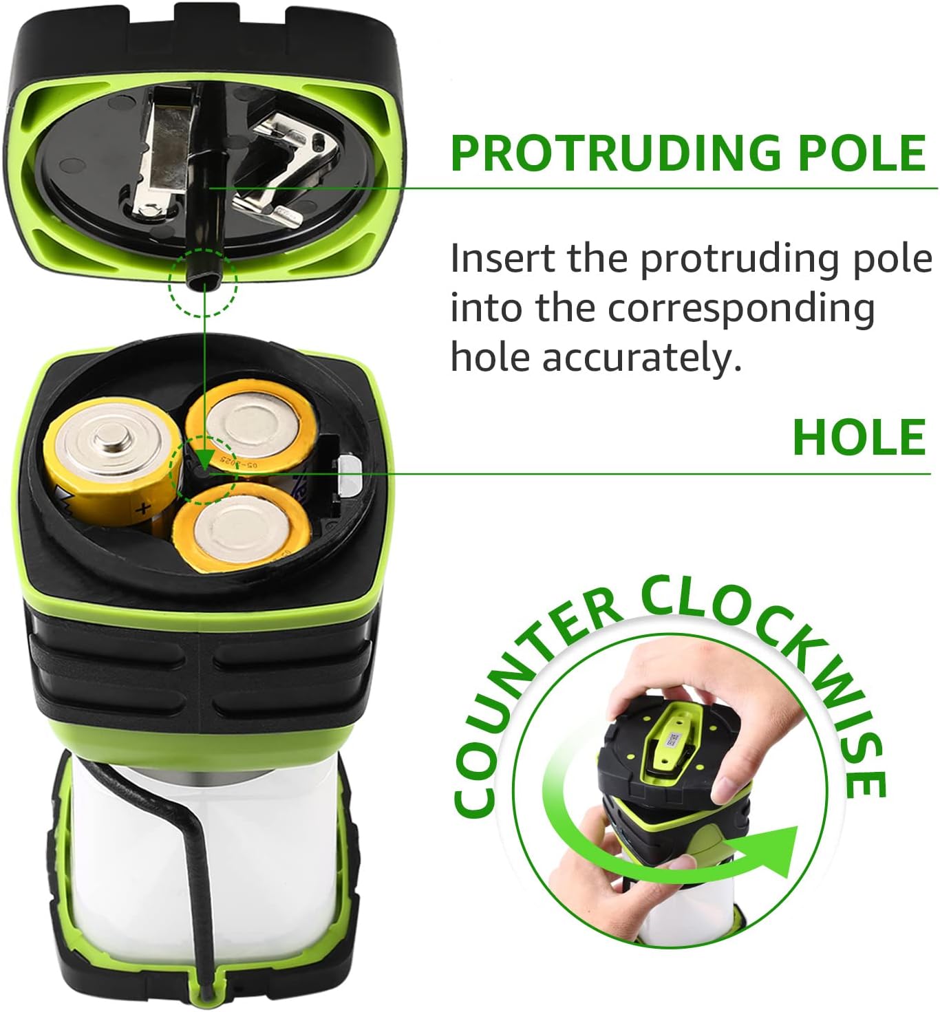 Linterna LED de camping | 4 modos de luz | Perfecta para salidas outdoor