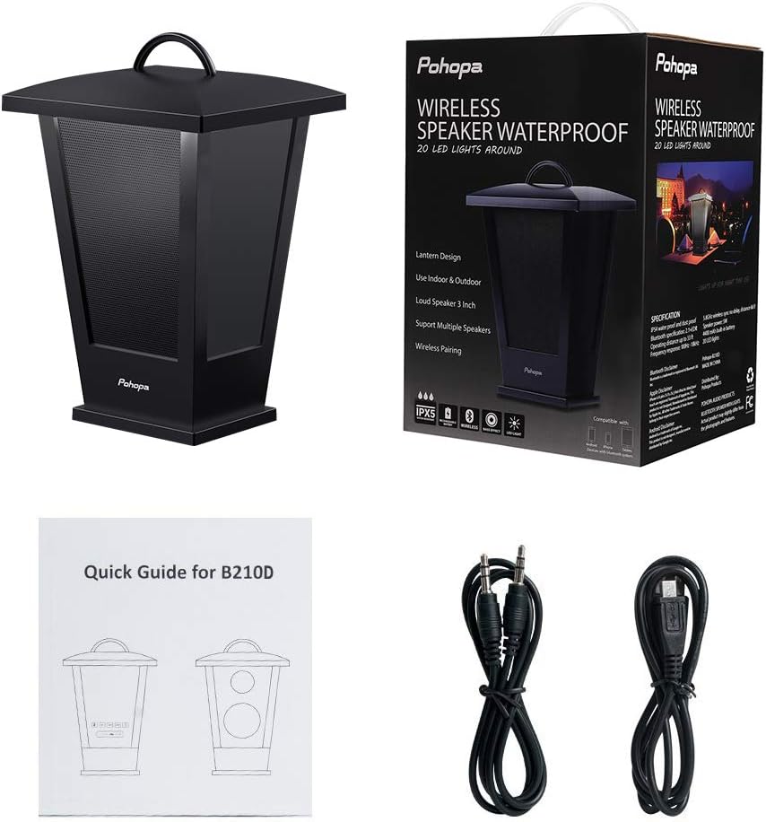 Altavoz Bluetooth impermeable para exterior