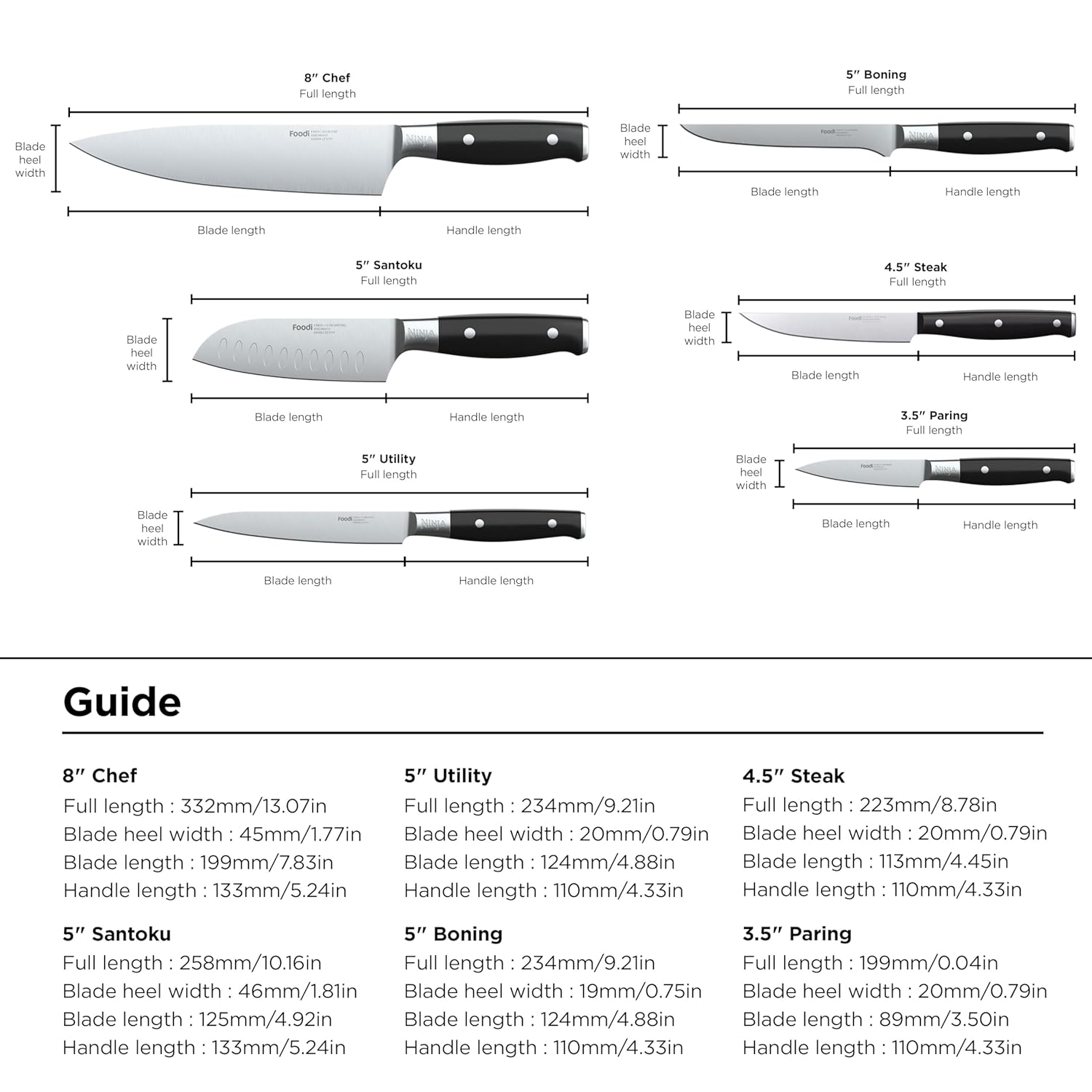 Set cuchillos alta calidad 14Pcs | Afilador incorporado