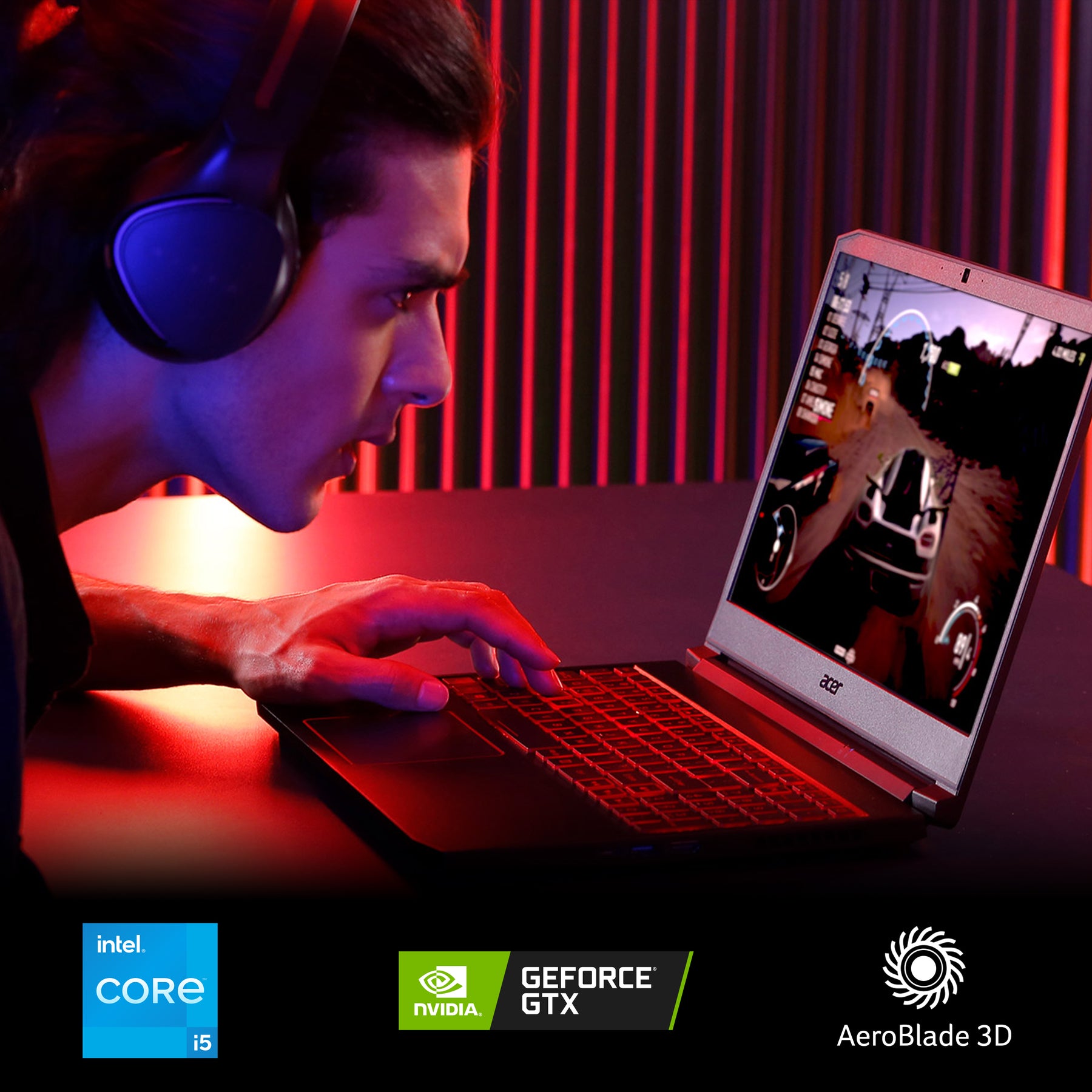 Notebook Acer Nitro 5 /15,6" Core i7/16 GB/512 GB/GeForce RTX 3060