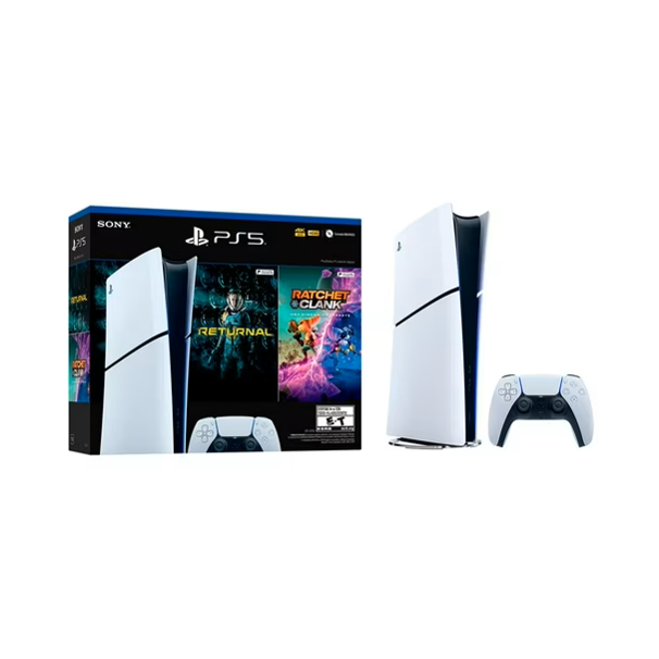 Consola PlayStation PS5 Slim Digital + 2 Juegos PS5
