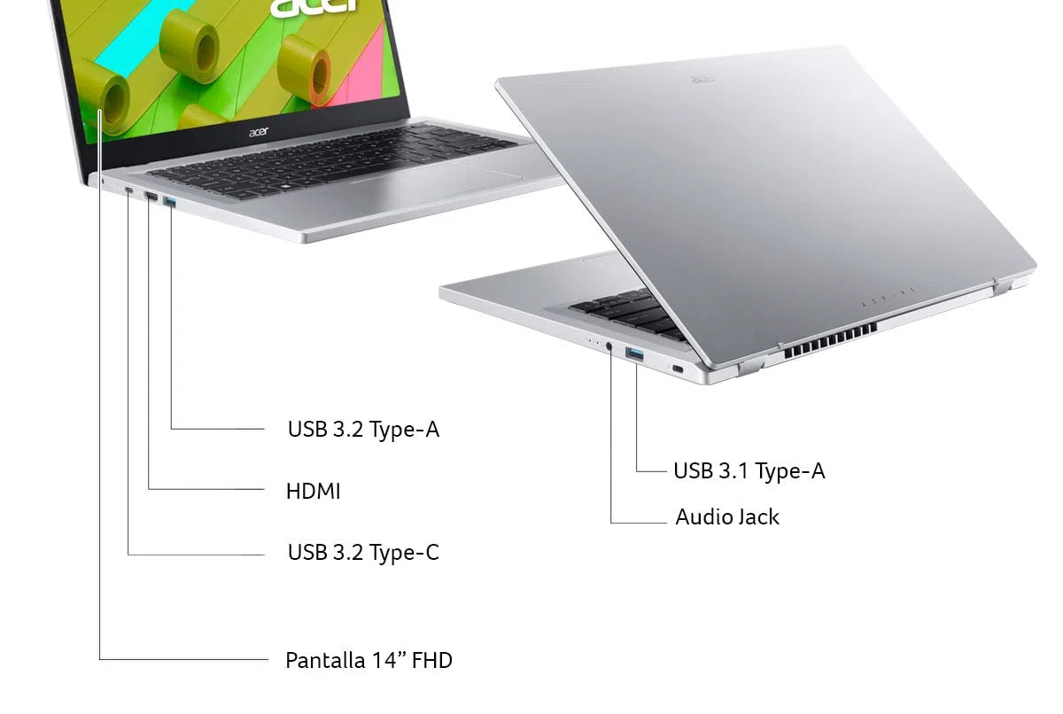 Notebook Acer Aspire 3/Core i3/8GB RAM/512GB SSD/14.1" Full HD