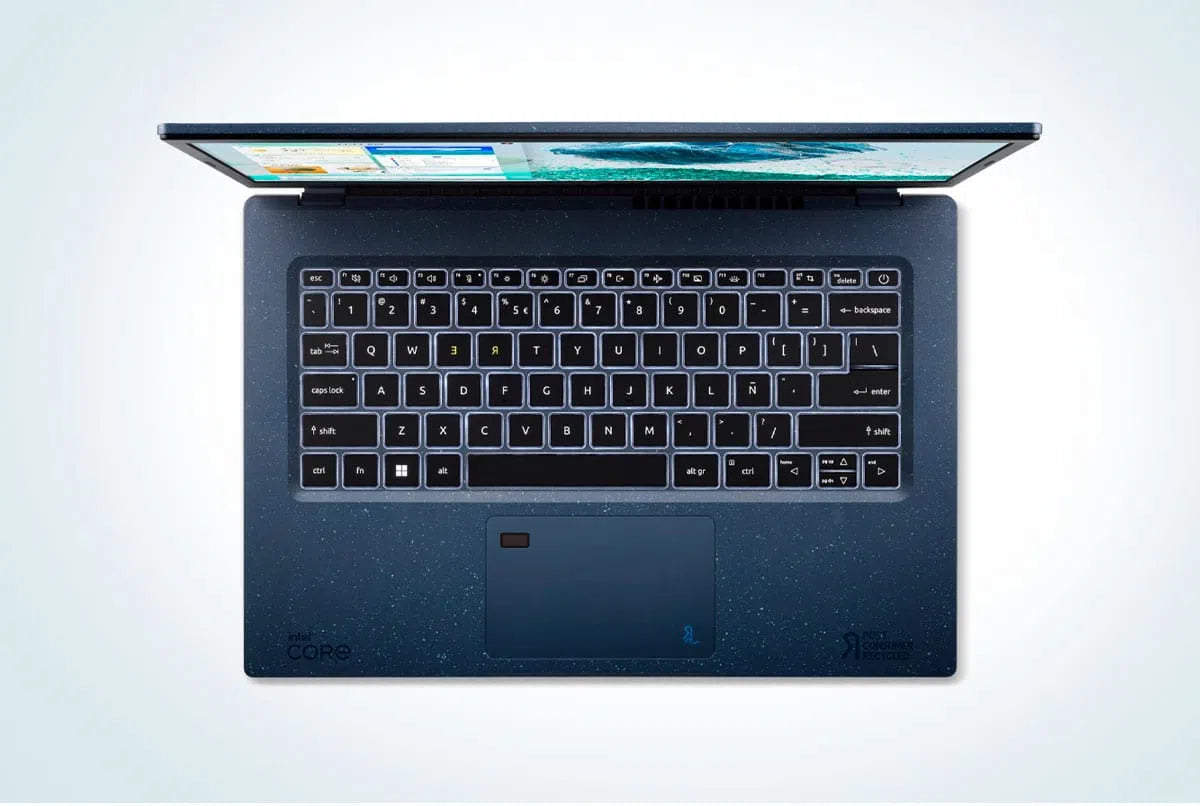Notebook ecológico Acer Aspire Vero /512GB SSD/8GB RAM/Intel® Core™ i5 10 Núcleos/14.1" Full HD
