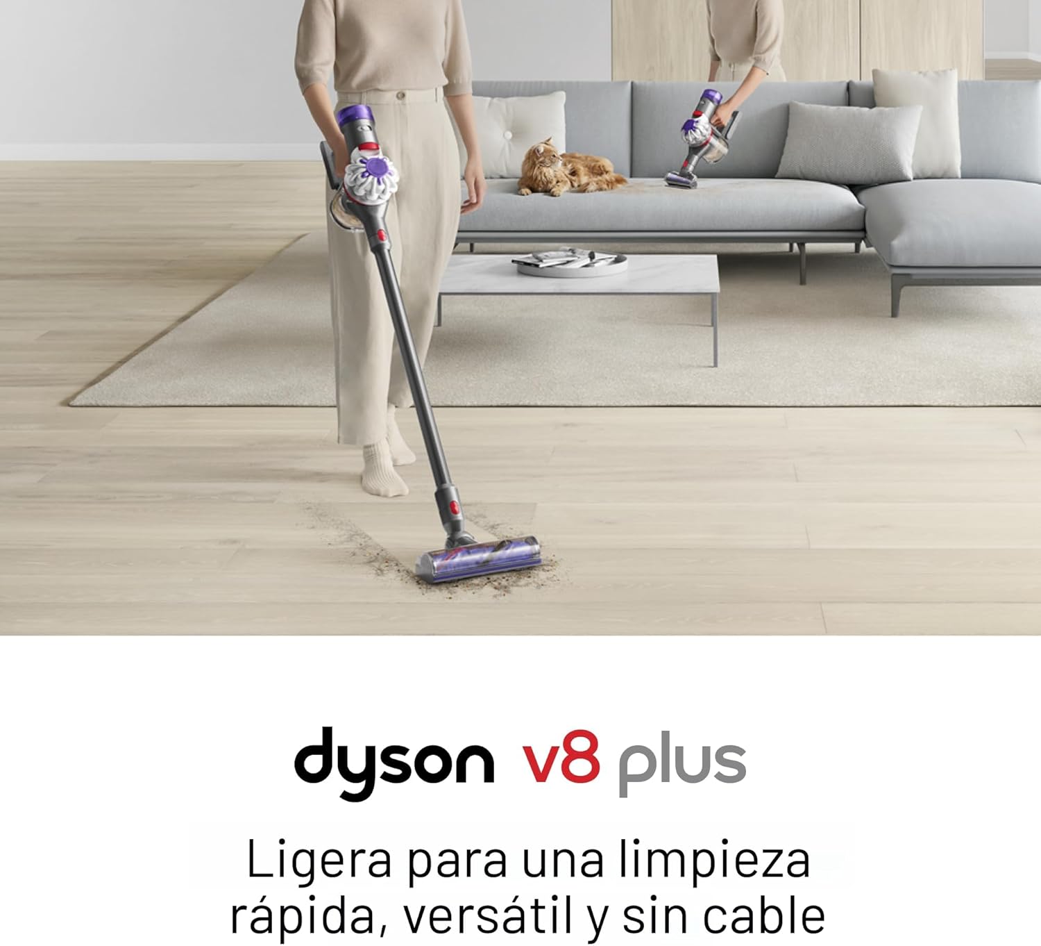 Aspiradora inalámbrica V8 Plus