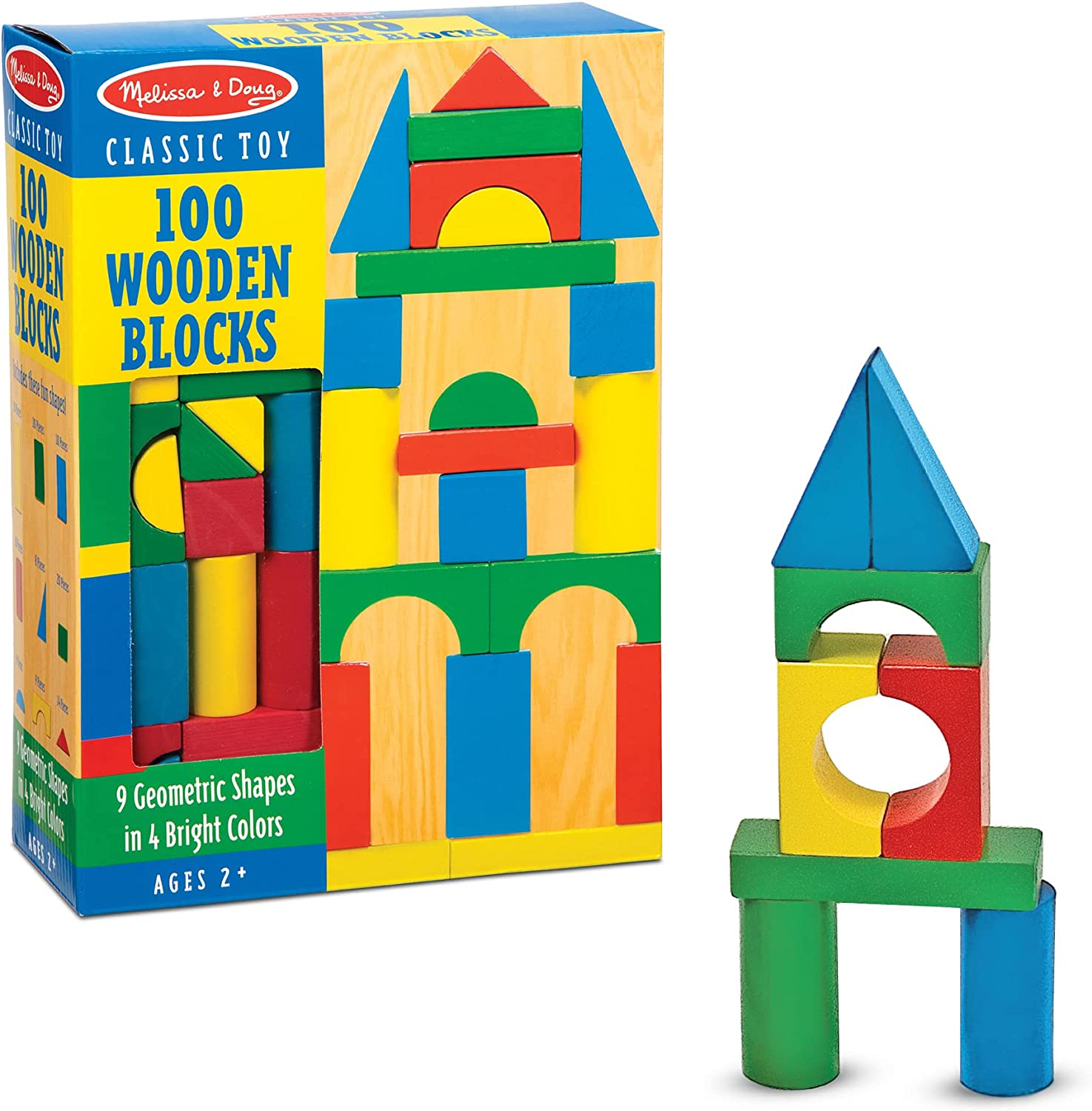 Juego de bloques 100 piezas de madera Melissa & Doug