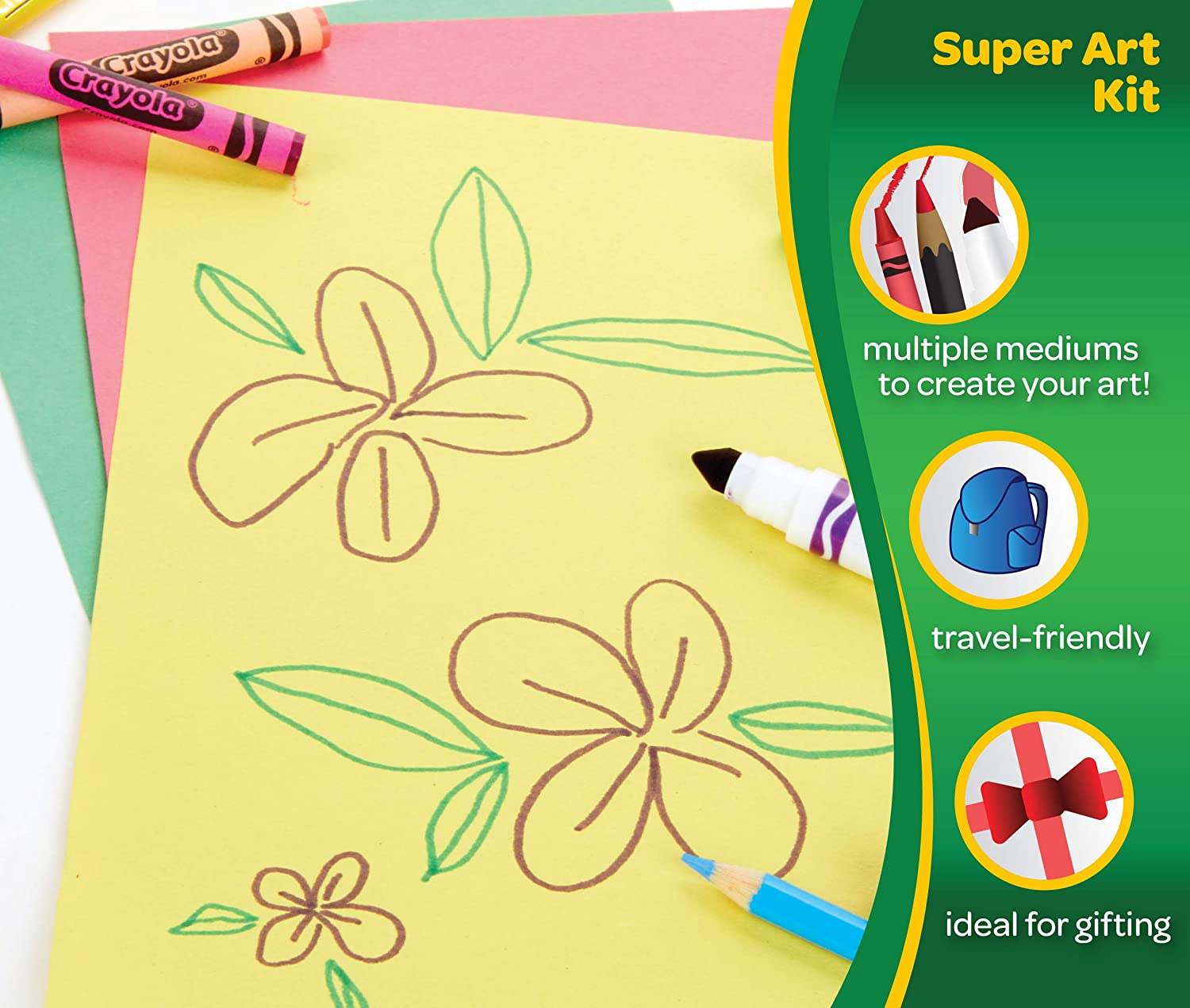 Super Art Kit para colorear Crayola