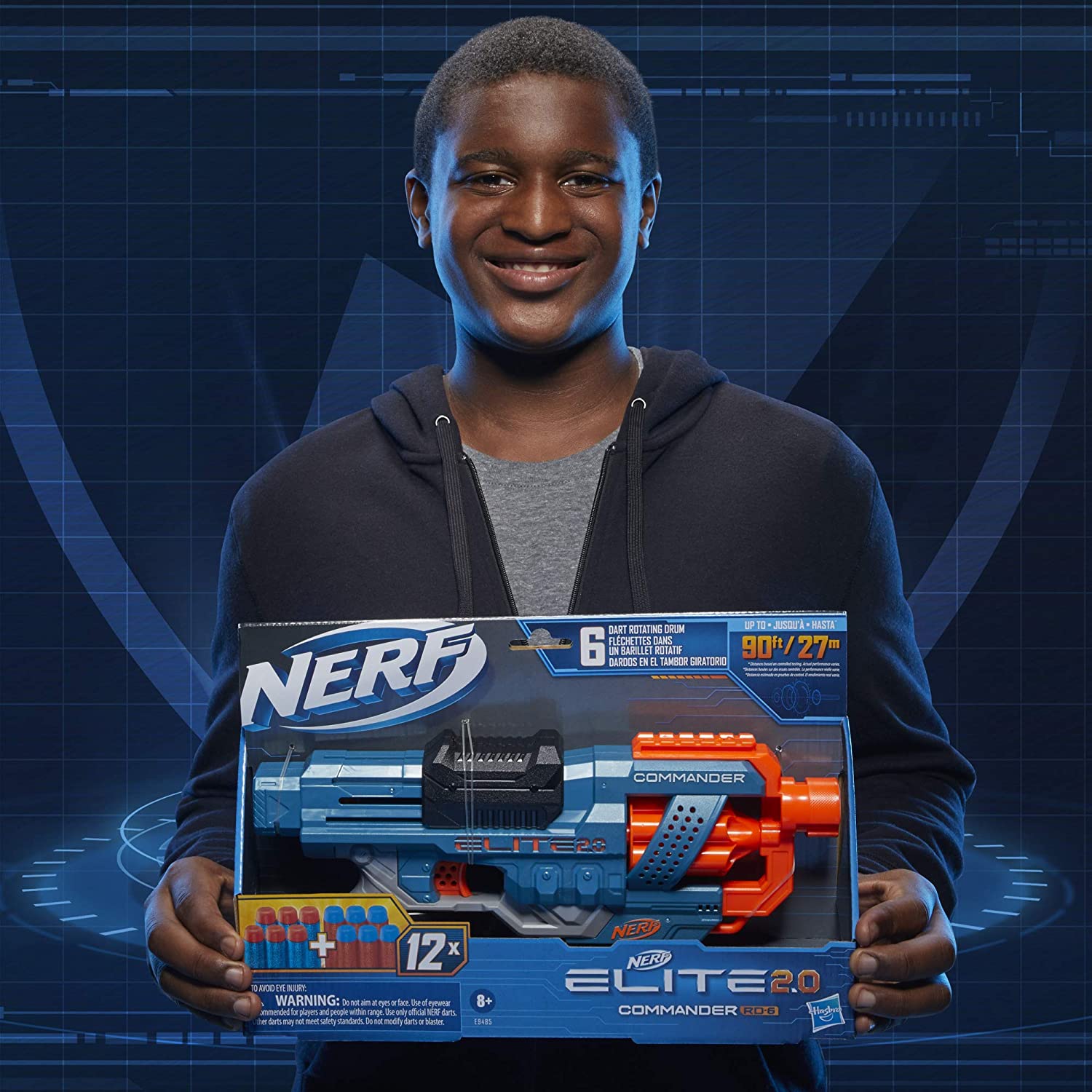 Lanzador Elite 2.0 Commander RD 6 Blaster Nerf