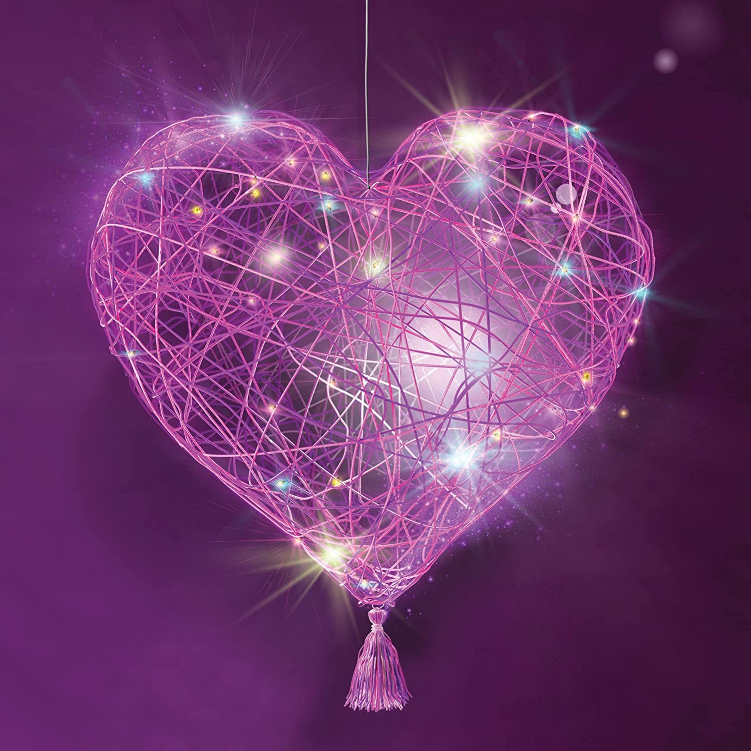 Kit de arte lámpara corazón 3D para niños Dan & Darci