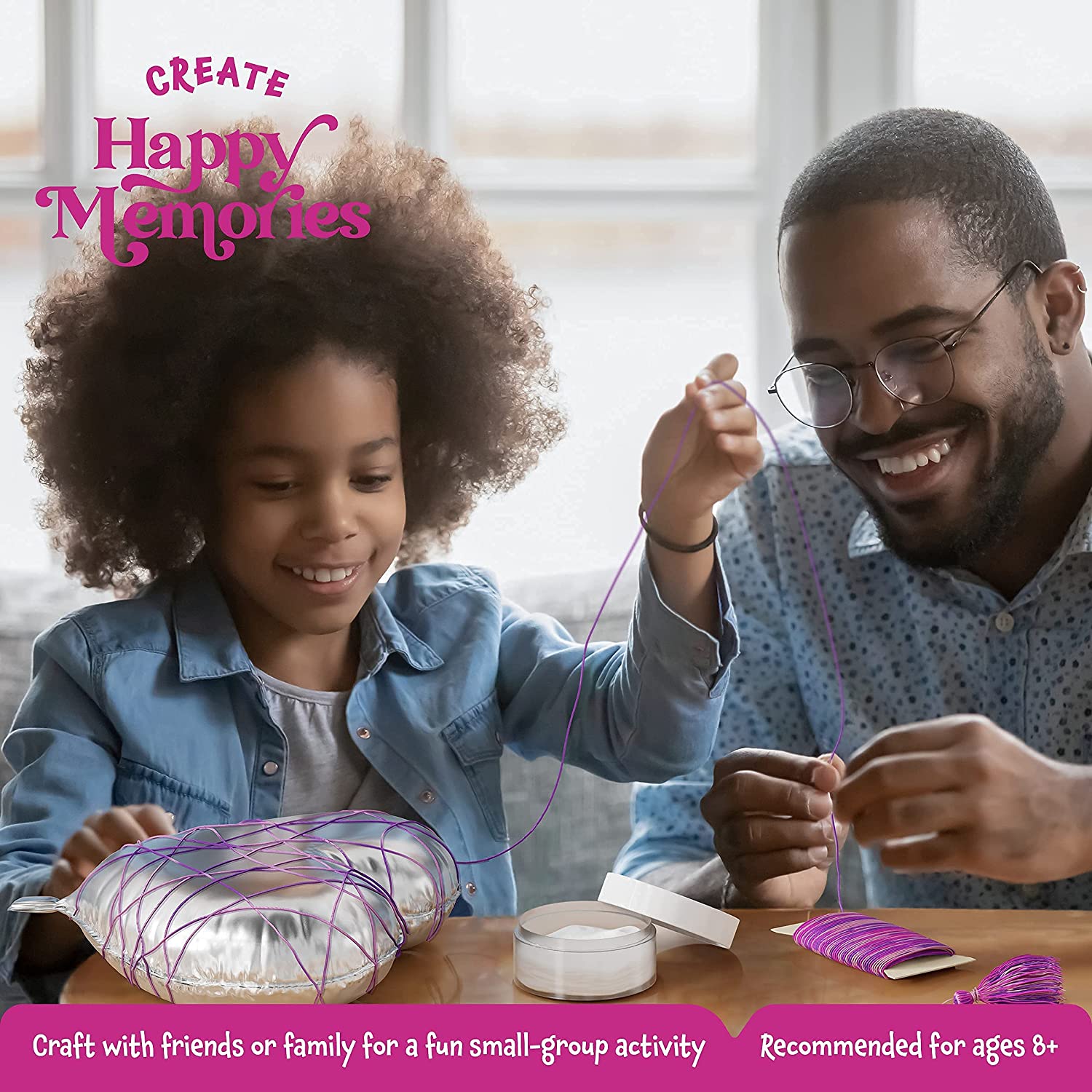 Kit de arte lámpara corazón 3D para niños Dan & Darci