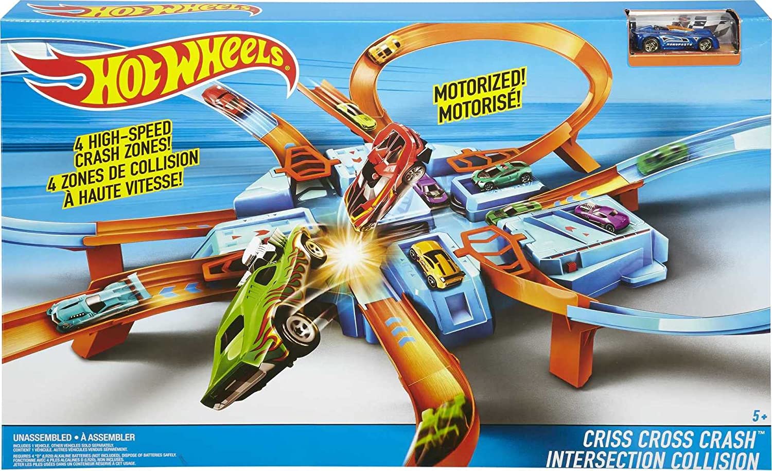 Pista de Juego Criss Cross Crash Hot Wheels