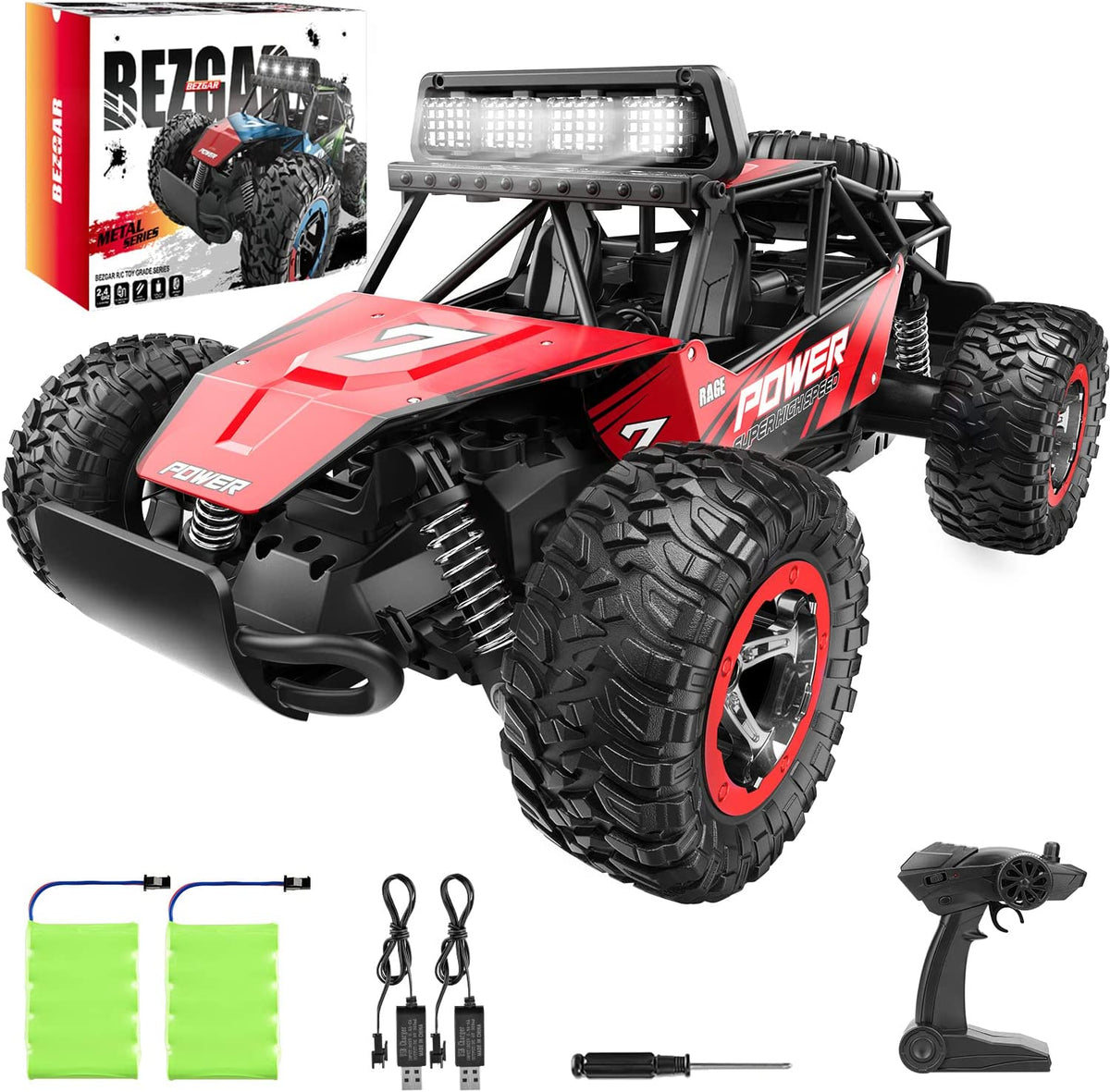 Auto Monster radiocontrolado a escala tracción en 2 ruedas Bezgar