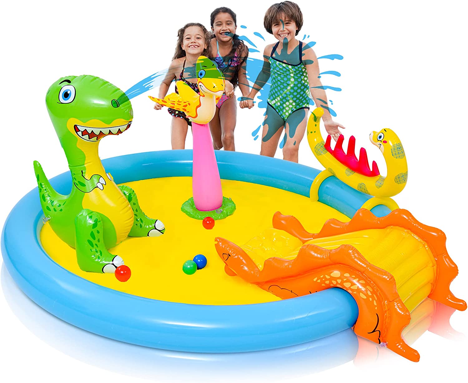 Centro de juego acuático inflable con tobogán Haoopyho