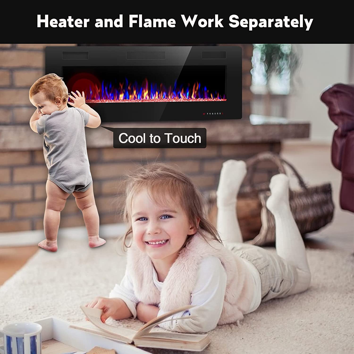 Chimenea Eléctrica Empotrable RW Flame - Requiere Transformador