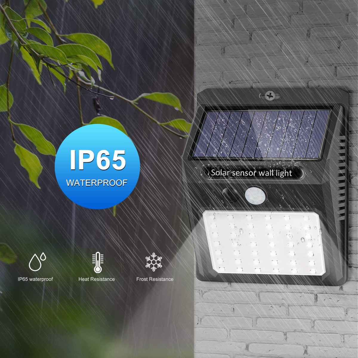 Pack de 6 luces solares con sensor de movimiento Sezac