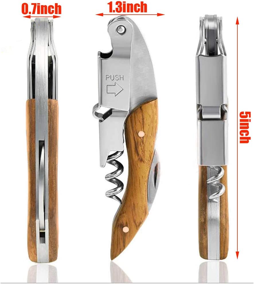 Juego de 3 abridores para vino