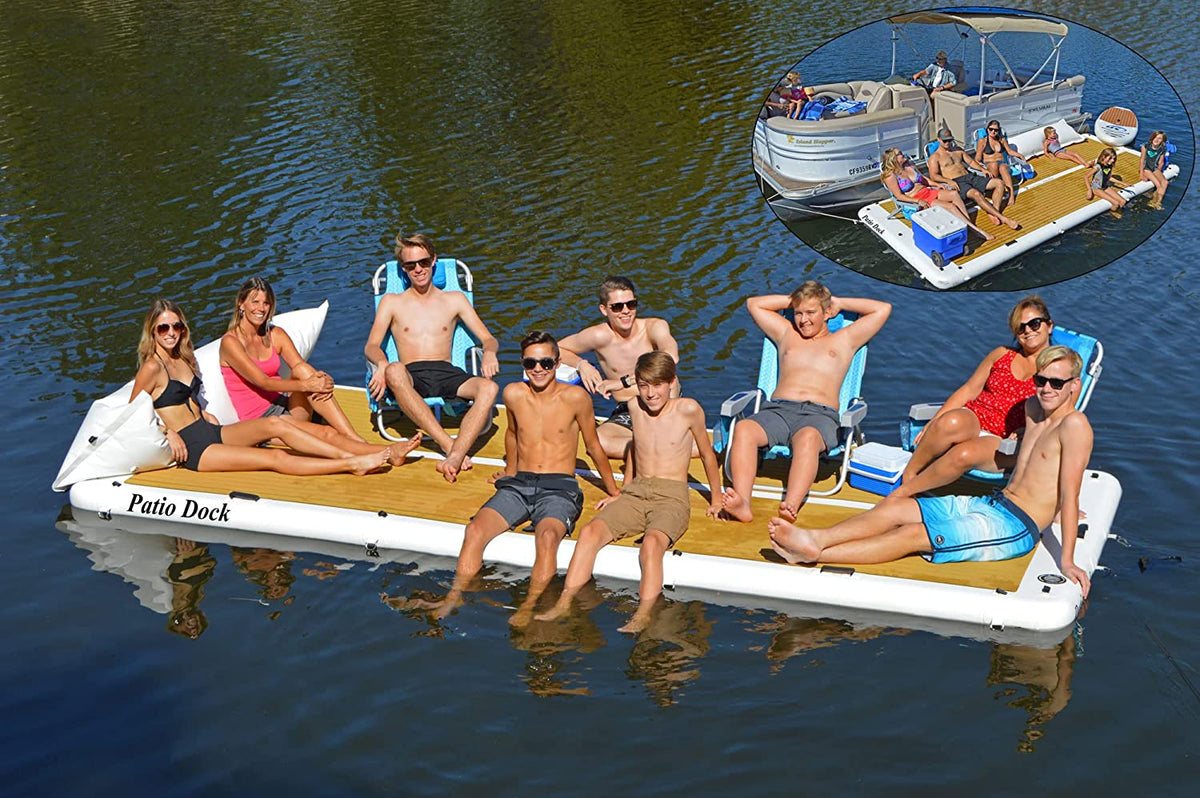 Muelle plataforma flotante inflable de 4,5 Mts Island Hopper