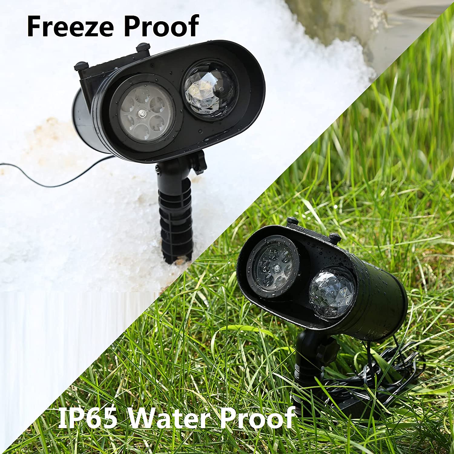 Luces de proyector para exteriores 2 en 1 | 3D Mitata