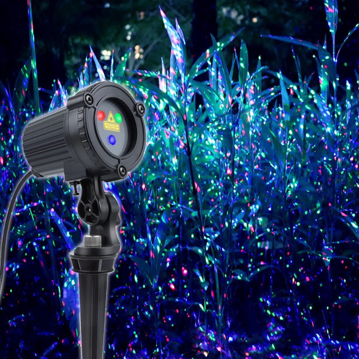 Luces láser proyector al aire libre | 3 colores | A prueba de agua | Caiyue