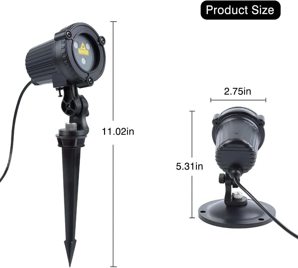 Luces láser proyector al aire libre | 3 colores | A prueba de agua | Caiyue
