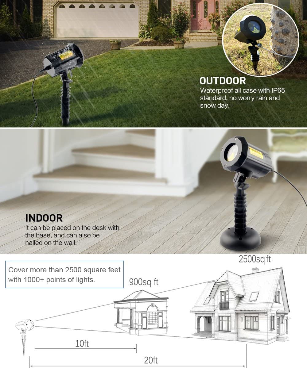 Luces láser para exteriores