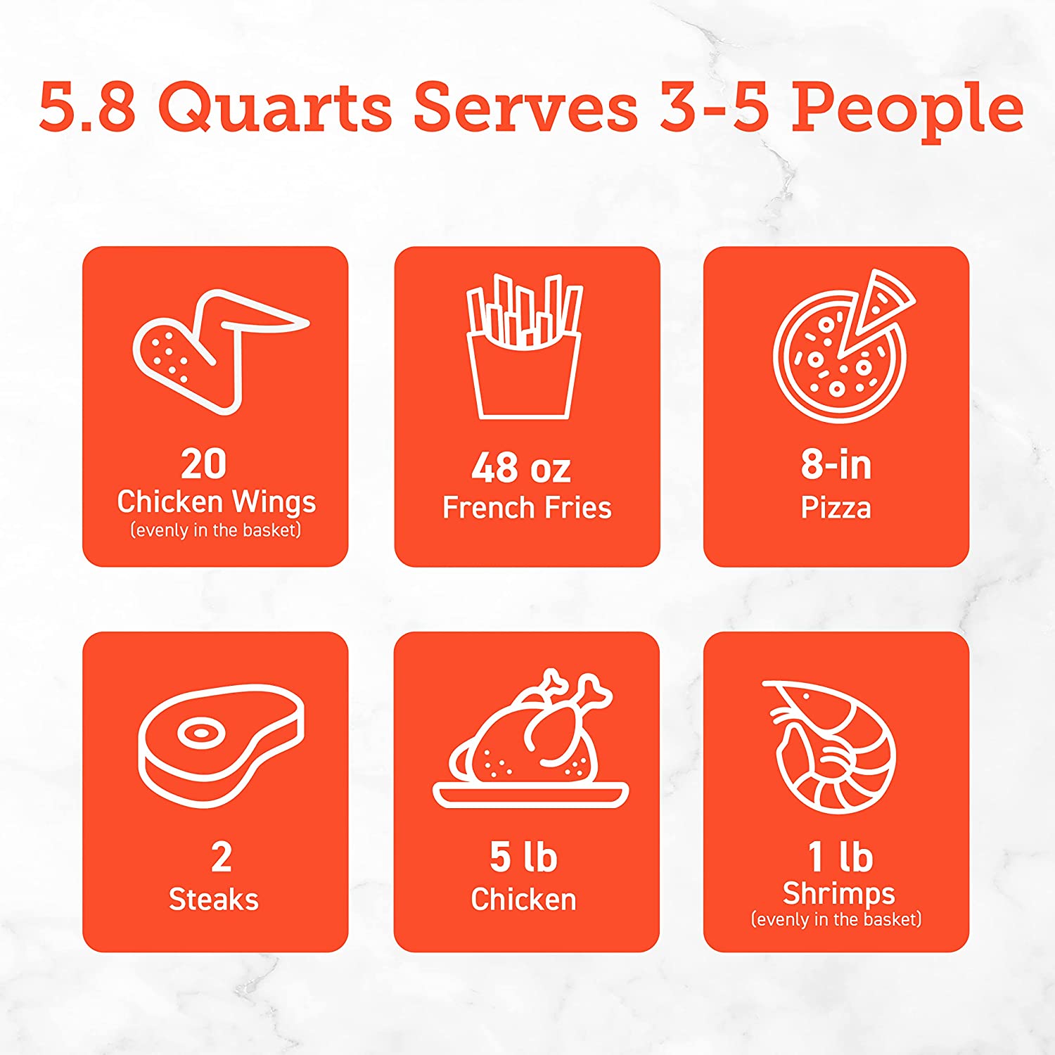 Freidora de Aire | 12 funciones | Cesta antiadherente