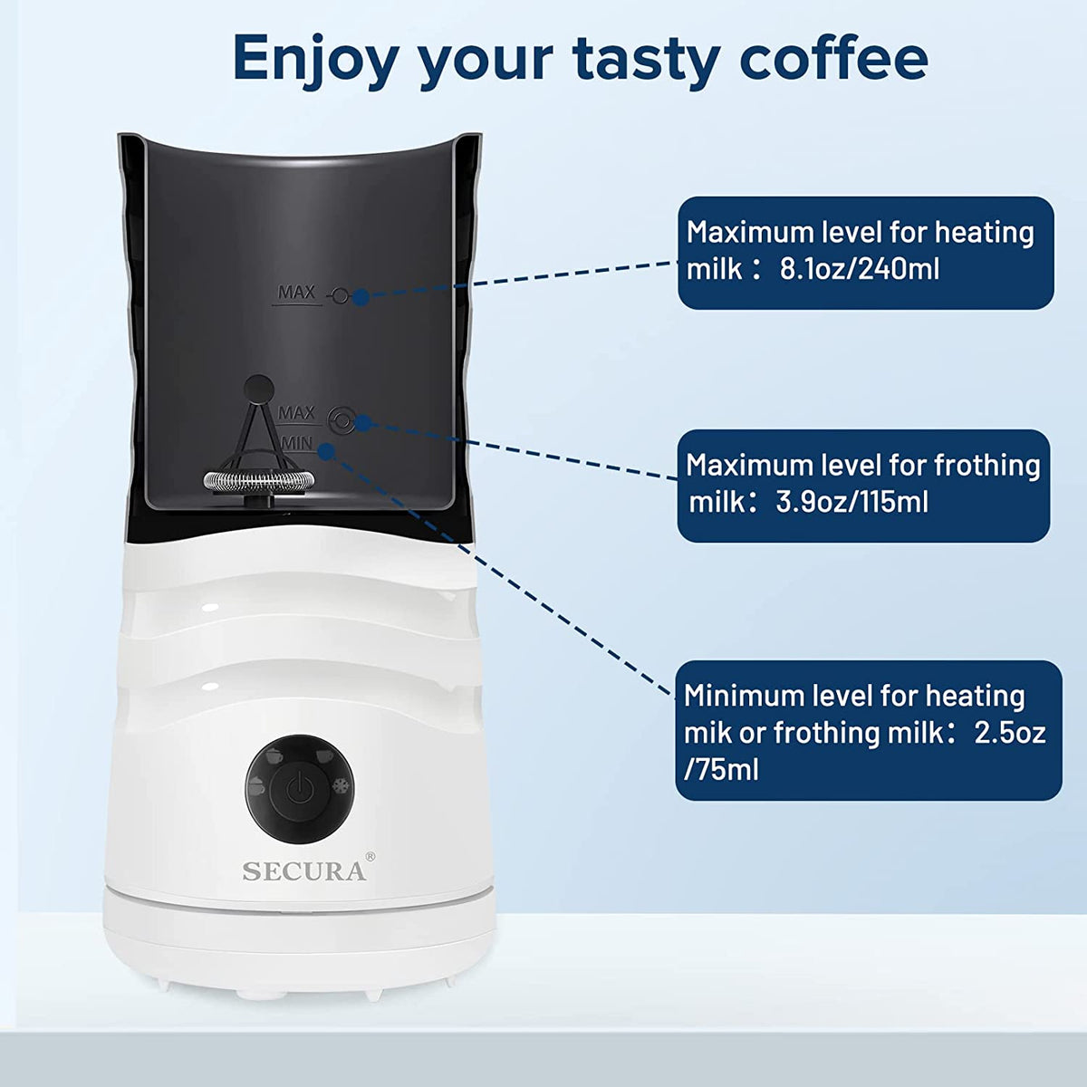 Espumador de leche | Eléctrico 4 en 1