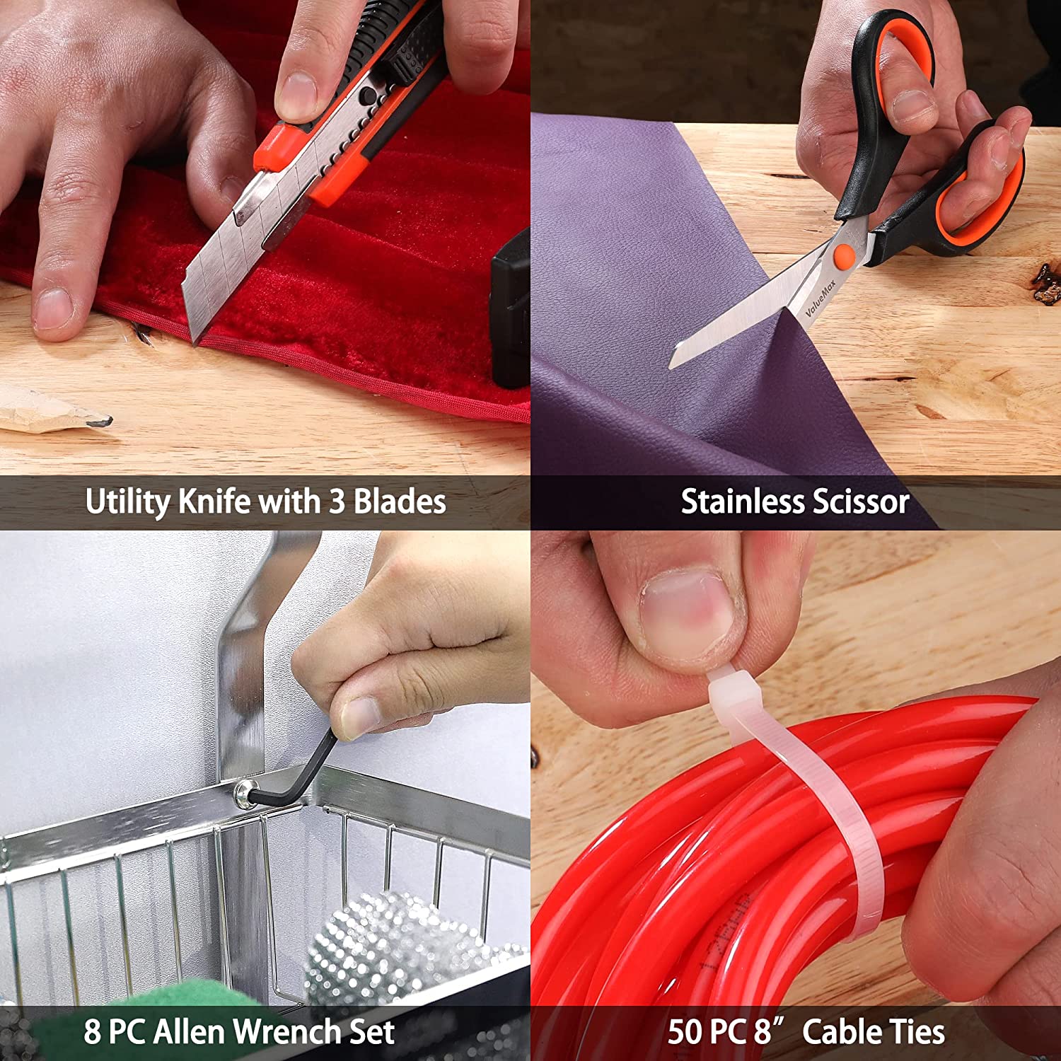 Juego de herramientas para el hogar de 219 piezas