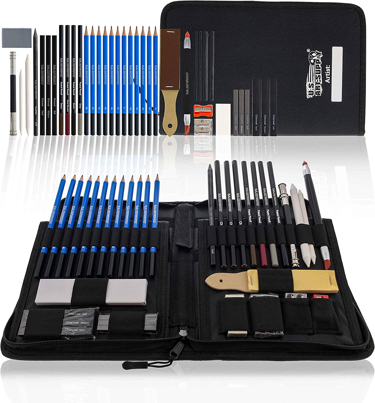 Juego de arte de dibujo y bocetos de 40 piezas