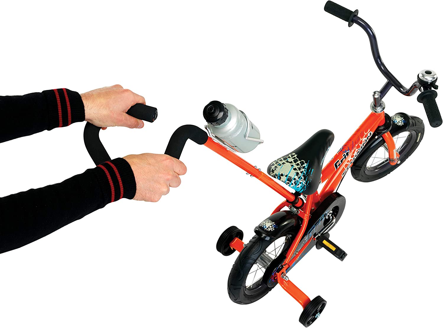 Bicicleta para niños principiantes con mango de dirección