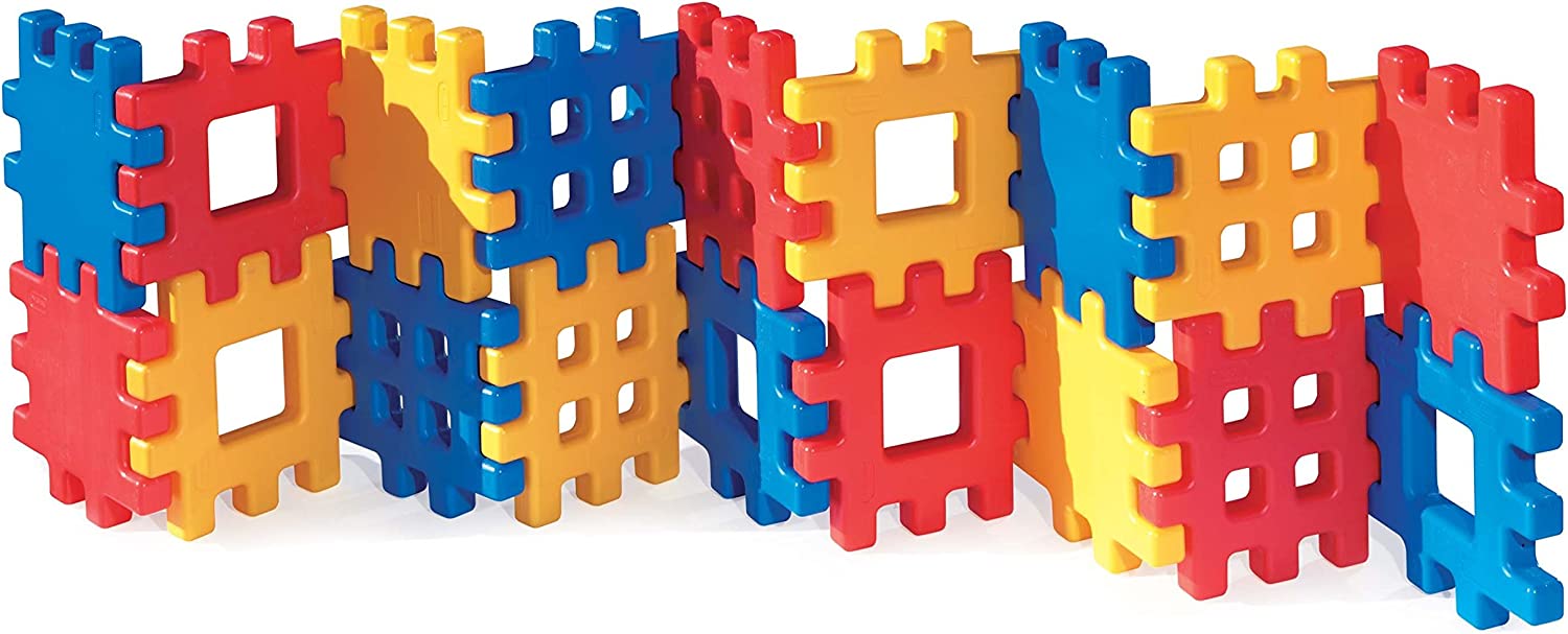 Juego de bloques gigantes formas waffle | 18 piezas