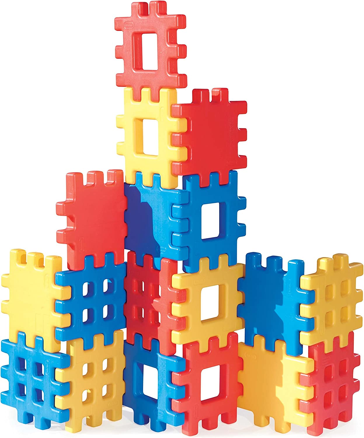 Juego de bloques gigantes formas waffle | 18 piezas