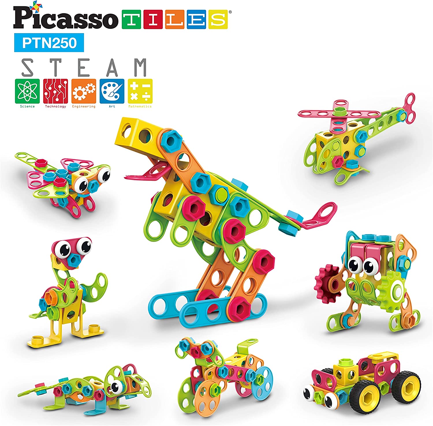 Kit de construcción para niños con libro de ideas