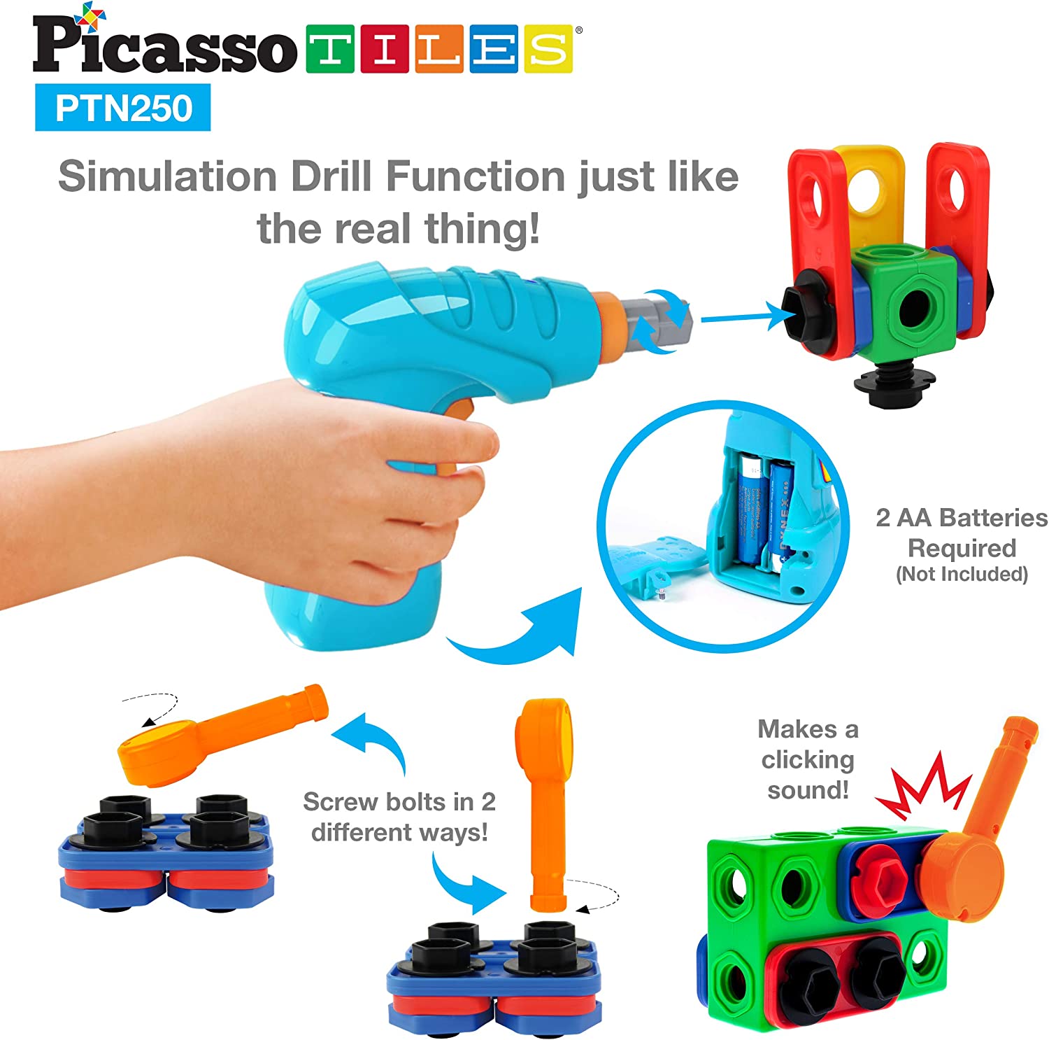 Kit de construcción para niños con libro de ideas