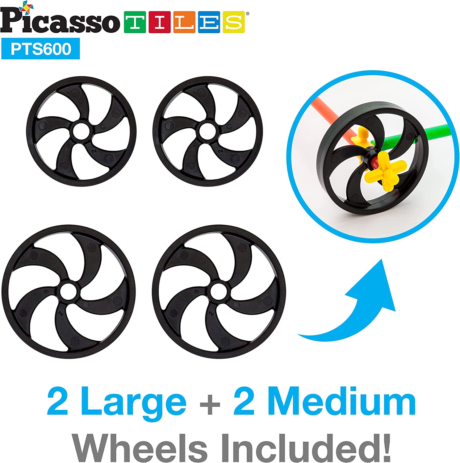 Juguete de construcción de pajilla 600 piezas para niños PTS600 PicassoTiles