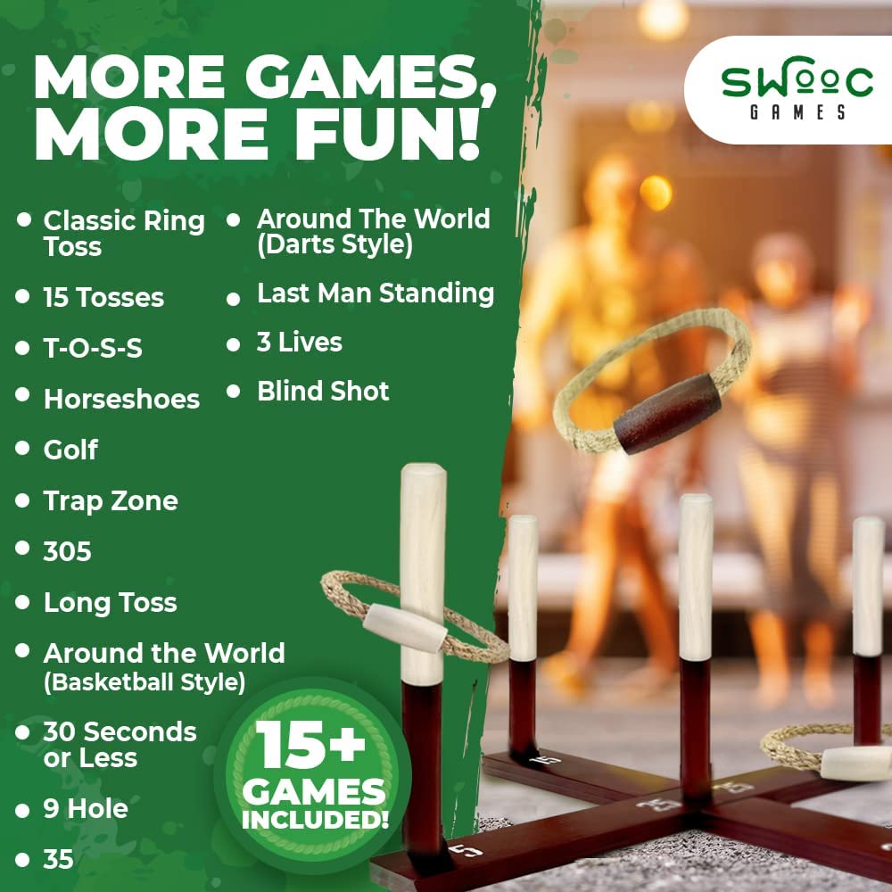 Lanzamiento de anillos rústicos Swooc