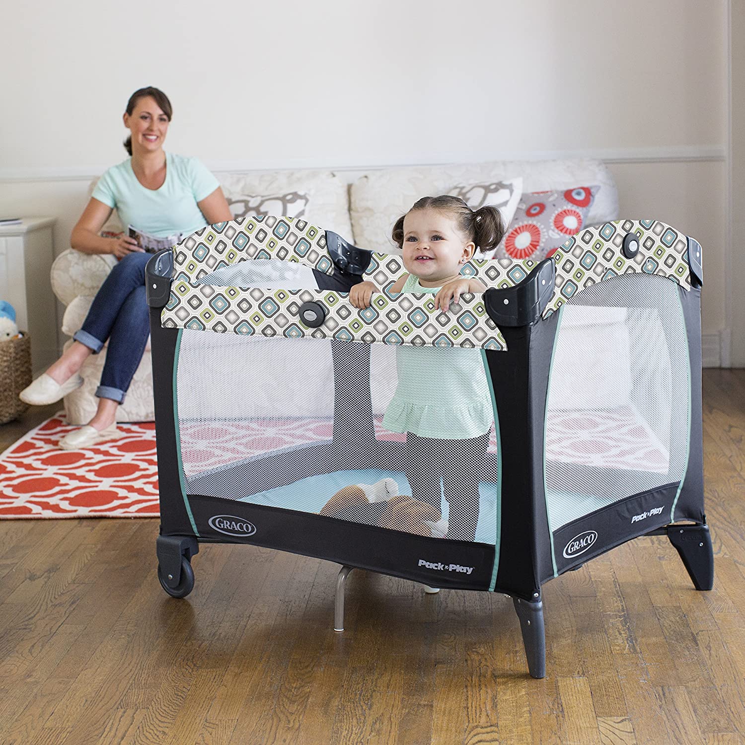 Cuna corral portátil para bebés Pack 'N Play Affinia Graco